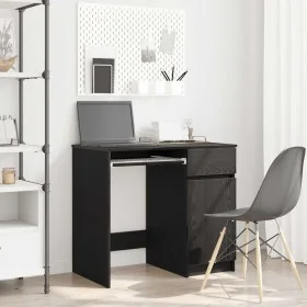 Escritorio roble negro 86x49x76 cm madera de ingeniería de , Escritorios - Ref: Foro24-861824, Precio: 102,54 €, Descuento: %