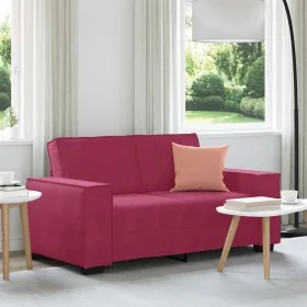 Sofá de 2 plazas de terciopelo rojo tinto 120 cm de , Sofás - Ref: Foro24-4105014, Precio: 204,85 €, Descuento: %