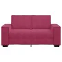 Sofá de 2 plazas de terciopelo rojo tinto 120 cm de , Sofás - Ref: Foro24-4105014, Precio: 204,85 €, Descuento: %
