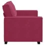 Two-seater velvet sofa in burgundy red, 120 cm by , Sofas - Ref: Foro24-4105014, Price: 204,85 €, Discount: %