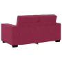 Sofá de 2 plazas de terciopelo rojo tinto 120 cm de , Sofás - Ref: Foro24-4105014, Precio: 204,85 €, Descuento: %