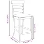 Taburetes de bar con cojines 2 uds madera maciza blanca caucho de , Taburetes de cocina - Ref: Foro24-4102541, Precio: 123,89...
