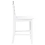 Bar stools 2 units solid white rubber wood by , Kitchen stools - Ref: Foro24-4102543, Price: 128,71 €, Discount: %
