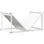 Leñero blanco 70x43x34,5 cm Acero laminado en frío de , Bolsas y soportes de leña - Ref: Foro24-864174, Precio: 58,14 €, Desc...