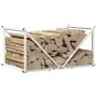 Leñero blanco 70x43x34,5 cm Acero laminado en frío de , Bolsas y soportes de leña - Ref: Foro24-864174, Precio: 58,14 €, Desc...