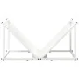 Leñero blanco 70x43x34,5 cm Acero laminado en frío de , Bolsas y soportes de leña - Ref: Foro24-864174, Precio: 58,14 €, Desc...