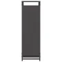 Leñero negro 44x28x90 cm Acero laminado en frío de , Bolsas y soportes de leña - Ref: Foro24-864207, Precio: 58,50 €, Descuen...