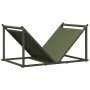 Leñero verde oliva 70x43x34,5 cm Acero laminado en frío de , Bolsas y soportes de leña - Ref: Foro24-864176, Precio: 58,14 €,...