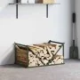 Leñero verde oliva 70x43x34,5 cm Acero laminado en frío de , Bolsas y soportes de leña - Ref: Foro24-864176, Precio: 58,14 €,...