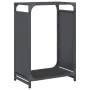Leñero antracita 44x28x65 cm Acero laminado en frío de , Bolsas y soportes de leña - Ref: Foro24-864197, Precio: 51,84 €, Des...
