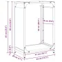Leñero antracita 44x28x65 cm Acero laminado en frío de , Bolsas y soportes de leña - Ref: Foro24-864197, Precio: 51,84 €, Des...