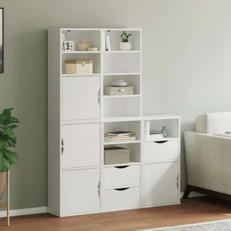 Armarios auxiliares 5 uds "ODDA" blanco 40x24x79 cm madera pino de , Aparadores - Ref: Foro24-3365361, Precio: 266,93 €, Desc...