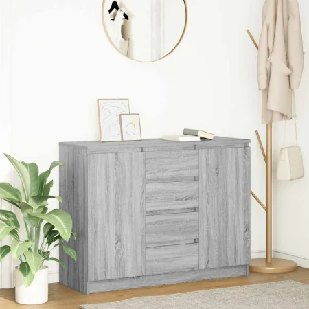 Aparador con cajones gris Sonoma 100,5x35x76 cm de , Aparadores - Ref: Foro24-3328449, Precio: 141,47 €, Descuento: %