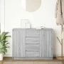 Aparador con cajones gris Sonoma 100,5x35x76 cm de , Aparadores - Ref: Foro24-3328449, Precio: 141,47 €, Descuento: %