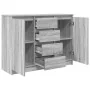 Aparador con cajones gris Sonoma 100,5x35x76 cm de , Aparadores - Ref: Foro24-3328449, Precio: 141,47 €, Descuento: %