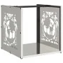 Leñero 40x40x40 cm Acero inoxidable de , Bolsas y soportes de leña - Ref: Foro24-864253, Precio: 52,20 €, Descuento: %