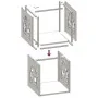 Leñero 40x40x40 cm Acero inoxidable de , Bolsas y soportes de leña - Ref: Foro24-864253, Precio: 52,20 €, Descuento: %