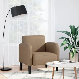 Sillón con reposabrazos capuchino 54 cm cuero sintética de , Sillones - Ref: Foro24-4100533, Precio: 132,08 €, Descuento: %