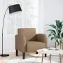 Sillón con reposabrazos capuchino 54 cm cuero sintética de , Sillones - Ref: Foro24-4100533, Precio: 132,08 €, Descuento: %