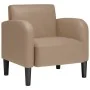 Sillón con reposabrazos capuchino 54 cm cuero sintética de , Sillones - Ref: Foro24-4100533, Precio: 132,08 €, Descuento: %