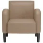 Sillón con reposabrazos capuchino 54 cm cuero sintética de , Sillones - Ref: Foro24-4100533, Precio: 132,08 €, Descuento: %