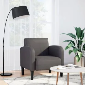 Sillón con reposabrazos gris 54 cm cuero sintética de , Sillones - Ref: Foro24-4100531, Precio: 113,36 €, Descuento: %