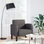Sillón con reposabrazos gris 54 cm cuero sintética de , Sillones - Ref: Foro24-4100531, Precio: 113,36 €, Descuento: %