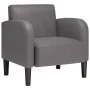 Sillón con reposabrazos gris 54 cm cuero sintética de , Sillones - Ref: Foro24-4100531, Precio: 113,36 €, Descuento: %
