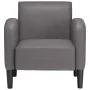 Sillón con reposabrazos gris 54 cm cuero sintética de , Sillones - Ref: Foro24-4100531, Precio: 113,36 €, Descuento: %
