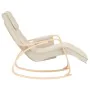 Silla mecedora de tela color crema de , Mecedoras - Ref: Foro24-352448, Precio: 143,63 €, Descuento: %