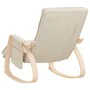 Silla mecedora de tela color crema de , Mecedoras - Ref: Foro24-352448, Precio: 143,63 €, Descuento: %