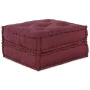 Puf modular tela granate 70x70x36 de , Cojines para sillas y sofás - Ref: Foro24-4019031, Precio: 117,18 €, Descuento: %