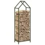 Leñero verde oliva 40x25x120 cm Acero laminado en frío de , Bolsas y soportes de leña - Ref: Foro24-864302, Precio: 50,36 €, ...