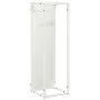 Leñero blanco 25x25x80 cm Acero laminado en frío de , Bolsas y soportes de leña - Ref: Foro24-864264, Precio: 43,26 €, Descue...