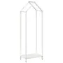 Leñero blanco 40x25x120 cm Acero laminado en frío de , Bolsas y soportes de leña - Ref: Foro24-864300, Precio: 50,36 €, Descu...