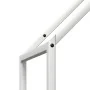 Leñero blanco 40x25x120 cm Acero laminado en frío de , Bolsas y soportes de leña - Ref: Foro24-864300, Precio: 50,36 €, Descu...