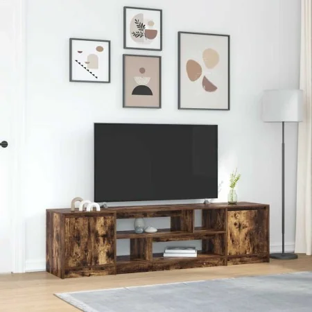 Mueble de TV de roble ahumado 188,5x41x50 cm Madera ingeniería de , Muebles TV - Ref: Foro24-3328421, Precio: 136,40 €, Descu...