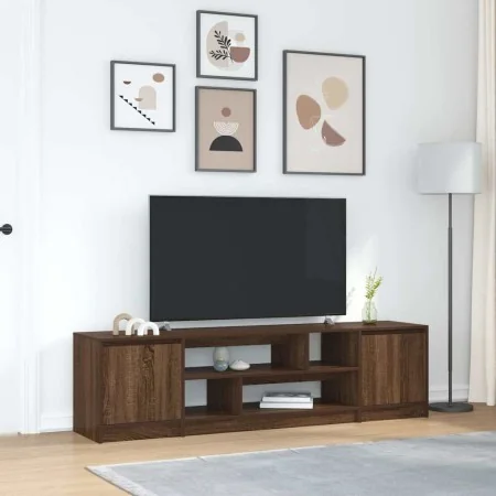 Mueble de TV roble marrón 188,5x41x50 cm madera de ingeniería de , Muebles TV - Ref: Foro24-3328423, Precio: 156,02 €, Descue...