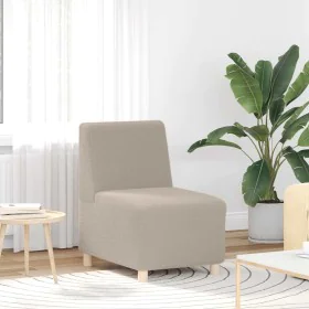 Sillón de sofá gris claro 55 cm tejido imitación lana rizada de , Sofás - Ref: Foro24-4108503, Precio: 125,19 €, Descuento: %