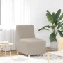 Sillón de sofá gris claro 55 cm tejido imitación lana rizada de , Sofás - Ref: Foro24-4108503, Precio: 125,19 €, Descuento: %