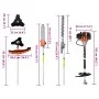 4-in-1 multifunctional brush cutter in orange color, 52 cc, 1.45 kW. by , Accessories for cutters - Ref: Foro24-4005031, Pric...