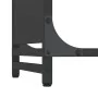 Leñero negro 60x28x90 cm Acero laminado en frío de , Bolsas y soportes de leña - Ref: Foro24-864211, Precio: 59,48 €, Descuen...