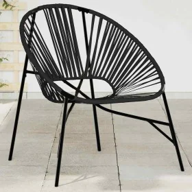 Silla de jardín con forma de huevo de ratán sintético negro de , Sillas de jardín - Ref: Foro24-4009287, Precio: 93,58 €, Des...