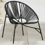 Silla de jardín con forma de huevo de ratán sintético negro de , Sillas de jardín - Ref: Foro24-4009287, Precio: 93,58 €, Des...