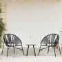 Silla de jardín con forma de huevo de ratán sintético negro de , Sillas de jardín - Ref: Foro24-4009287, Precio: 93,58 €, Des...