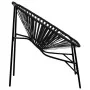 Silla de jardín con forma de huevo de ratán sintético negro de , Sillas de jardín - Ref: Foro24-4009287, Precio: 93,58 €, Des...