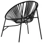 Silla de jardín con forma de huevo de ratán sintético negro de , Sillas de jardín - Ref: Foro24-4009287, Precio: 93,58 €, Des...
