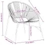 Silla de jardín con forma de huevo de ratán sintético negro de , Sillas de jardín - Ref: Foro24-4009287, Precio: 93,58 €, Des...