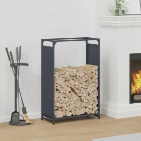 Leñero antracita 60x28x90 cm Acero laminado en frío de , Bolsas y soportes de leña - Ref: Foro24-864213, Precio: 61,04 €, Des...