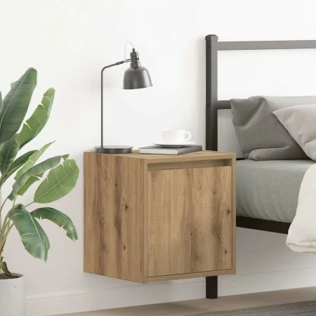Mesitas de noche de pared 2 uds roble artisan 38x34x40 cm de , Mesitas de noche - Ref: Foro24-861246, Precio: 69,74 €, Descue...